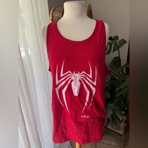 Marvel Disney Red Spider-Man Tank Top‎